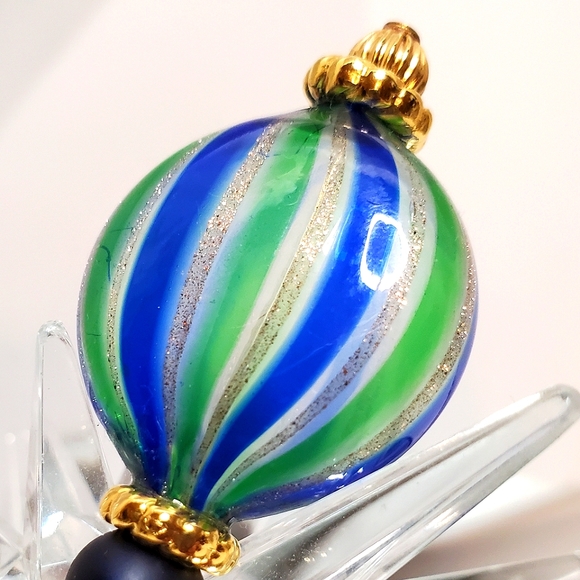 Vintage SCHIAVON Italy Venetian Art Glass Stick Pin - Picture 3 of 5